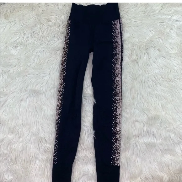 Reflective Legging Fabletics High-Waisted Sculptknit Black Silver Size Small - Picture 15 of 17